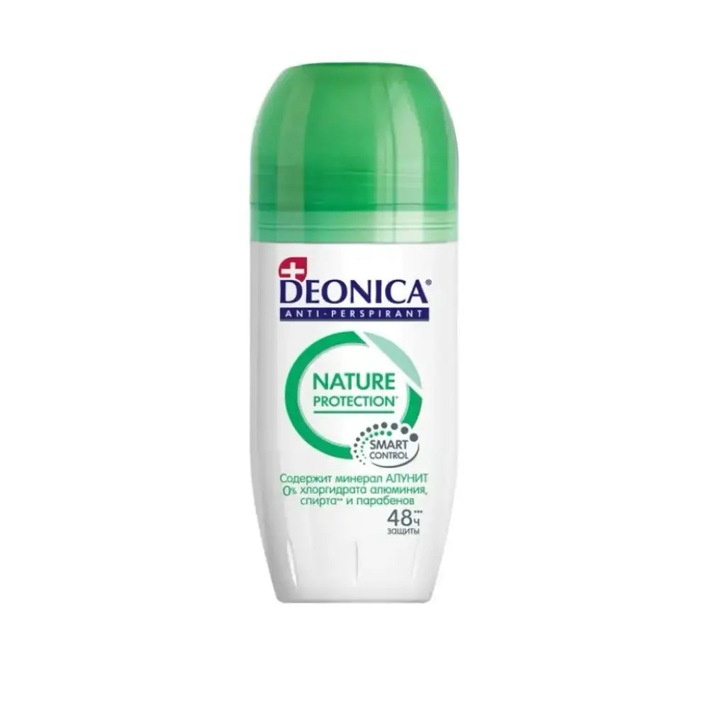 Deonica Nature Protection deodorant roll-on on a white background