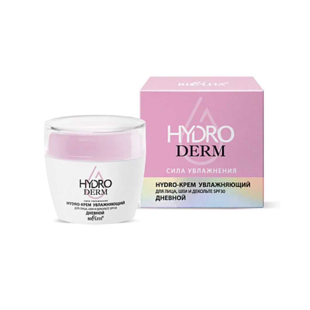 HYDRODERM Moisturizing Day Hydro-Cream SPF 30 For Face, Neck & Décolleté